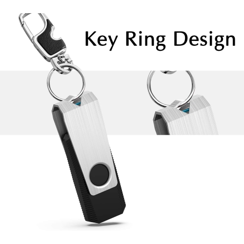 10 Pack 2GB Bulk USB Flash Drives Swivel Thumb Drive USB Memory Stick JumpDrive USB 2.0 Zip Drive