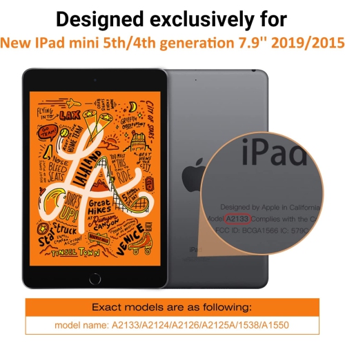 PET Screen Protector Compatible with iPad Mini 5 Like Paper Screen Protector, [Like Paper Film Writing] Anti-Glare