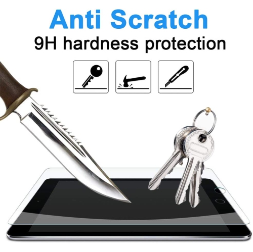 [2 Pack] iPad Air 2 Screen Protector, [High Definition & Hardness] Tempered Glass Film, for iPad (9.7-Inch,