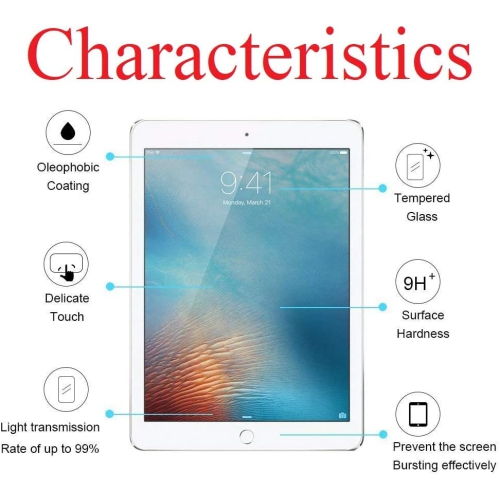 iPad Mini 1/2/3 Screen Protector Tempered Glass Film Cover for Apple iPad Mini, Mini 2 & Mini 3 [2 Pack]