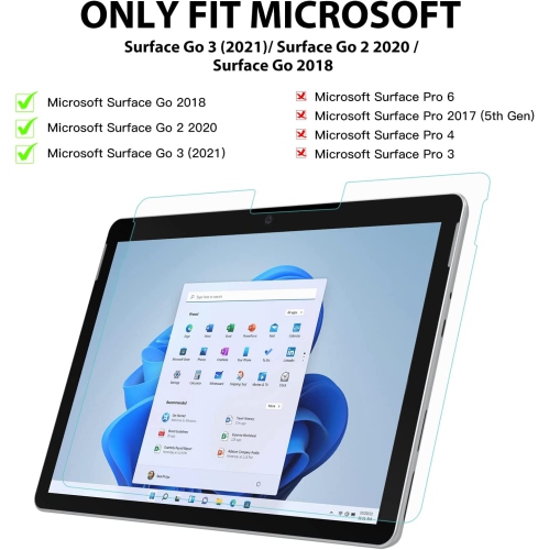 Like Paper Screen Protector Compatible with Microsoft Surface Go 3/ Surface Go 2 2020/ Surface Go 2018,