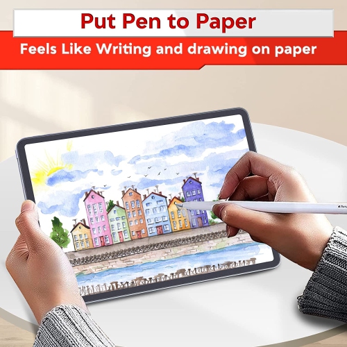 (2pack) Paper Screen Protector for ipad pro 12.9-Inch（2018 & 2020 Model),Compatible with Apple Pencil&Face ID/High