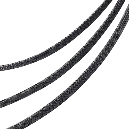 2 Pack 4-Pin PWM Fan Splitter Cable, Sleeved Braided Adapter Computer PC Fan Power Extension Cable 1 to 3