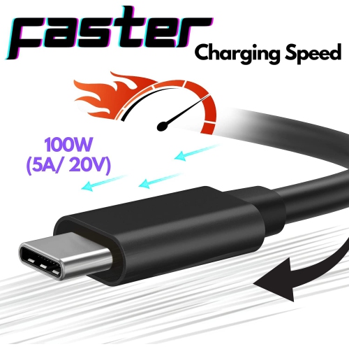 CBUS 25cm Short Length USB 3.2 Gen 2 USB-C to USB-C 100W Power Delivery Cable — Compatible with Thunderbolt 3, PD