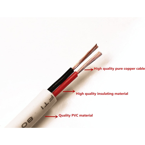 2PCS 3.28 ft White 2.1mm x 5.5mm DC Plug Extension Cable for Power Adapter, 12v dc Extension,2.1mm Extension,22AWG