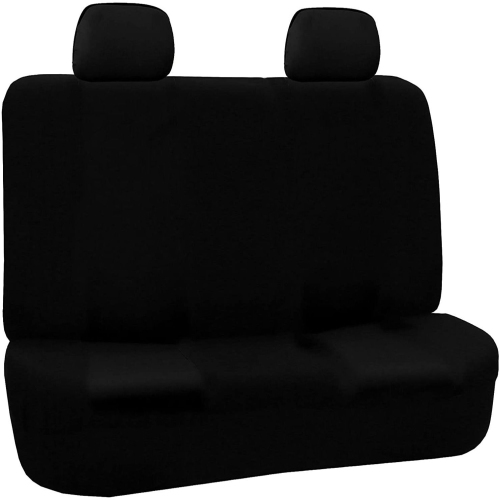 Car Seat Covers Full Set Black Cloth - Universal Fit, Automotive