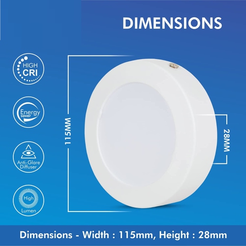2 Pcs LED ASTRE 10WR Downlight Dimmable Electric Round, for Home, Office, Kitchen, Hotels Commercial LED Downlight