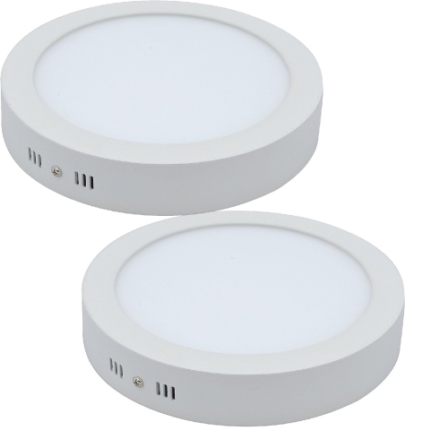 ISTAR  15-Watt Warm White(2800K-3500K) Cold White(6000K-6500K) Led Round Surface Mounted Ceiling Light for Home, Office, Kitchen, Hallway, Living Room