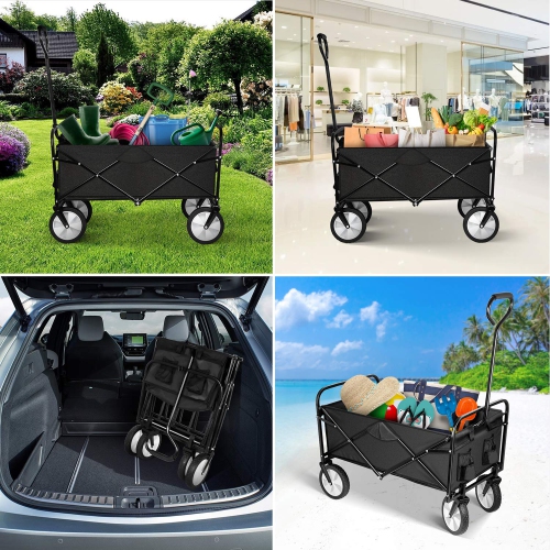Furniture One Collapsible Garden Cart Black