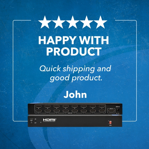 1x16 HDMI Splitter : 1-In 16-Out, UltraHD 4K, EDID