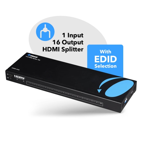 1x16 HDMI Splitter : 1-In 16-Out, UltraHD 4K, EDID