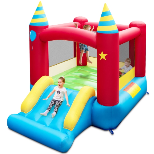 Costway Inflatable Bounce Castle Kids Jumping Bouncer Indoor Outdoor Blower Excluded