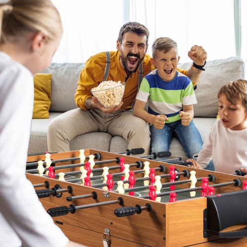 Topbuy 3-in-1 Multifunctional Game Table Soccer Billiard Slide Hockey