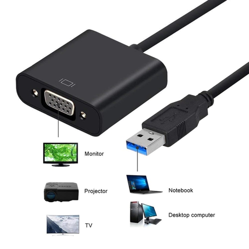 USB to VGA Adapter Converter External Video Adapter Multi-Display Graphic Card