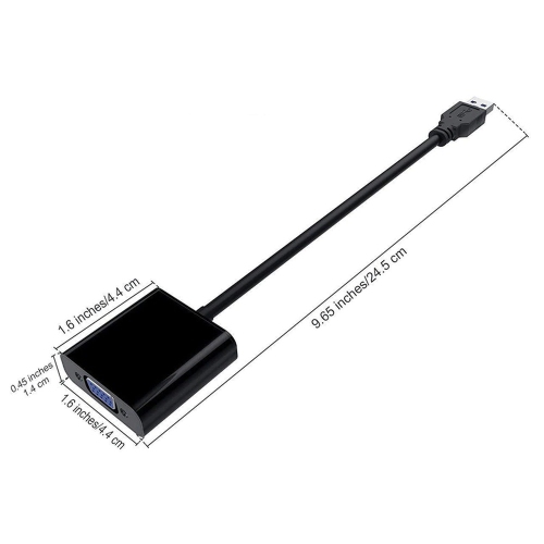 USB to VGA Adapter Converter External Video Adapter Multi-Display Graphic Card