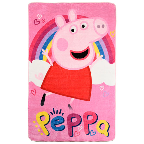 Peppa Pig Polyester Plush Throw Blanket - 60" x 90"