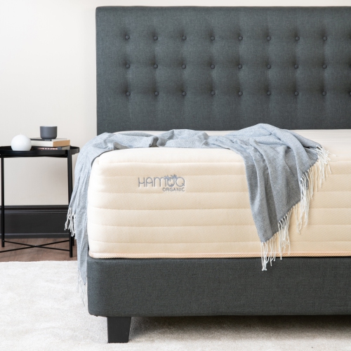 Matelas hybride de 13 po Hamuq de Organic - très grand lit simple