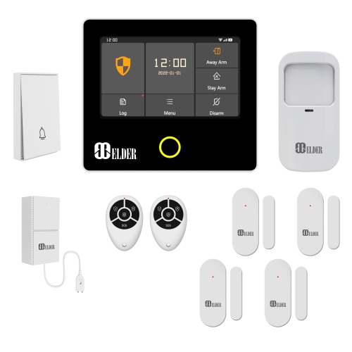 ELDER  Alarm System Security Wireless 10-Piece Wifi & 4G Smart Home Alarm System Diy Kit, Touch Panel, Doorbell, Leak, Door & Motion Alarm Sensors It's around two months I'm using this alarm system for my home and it's working wonderful