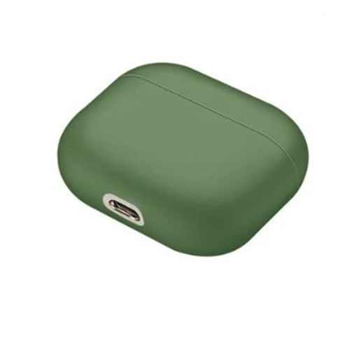 【CSmart】 AirPods Étui Silicone Thin Soft Skin Housse de protection antidérapante avec porte-clés pour Apple AirPods Pro, Hunter Green