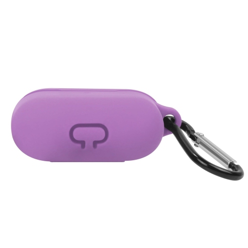 【CSmart】 AirPods Case Silicone Thin Soft Skin Non-Slip Protective Cover with Key Chain for Apple AirPods Pro, Purple