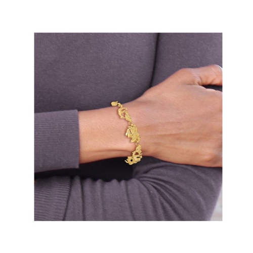 14K Yellow Gold Noahs Ark Charm Bracelet