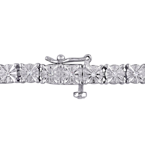1/4 Carat Diamond Tennis Bracelet in Sterling Silver