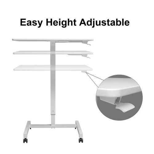 FitDesk Adjustable Height Mobile Standing Desk
