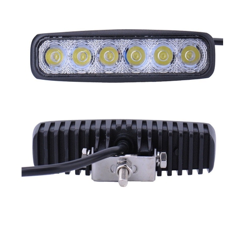 6 Led Bar White Car Fog Lamp, Spot Lamp 18W Car Fog Lamp, Spot Lamp