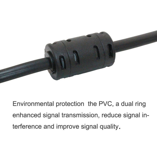 SVGA + Audio Monitor Cable, Male to Male 1080P Super VGA Display Cord for PC TV