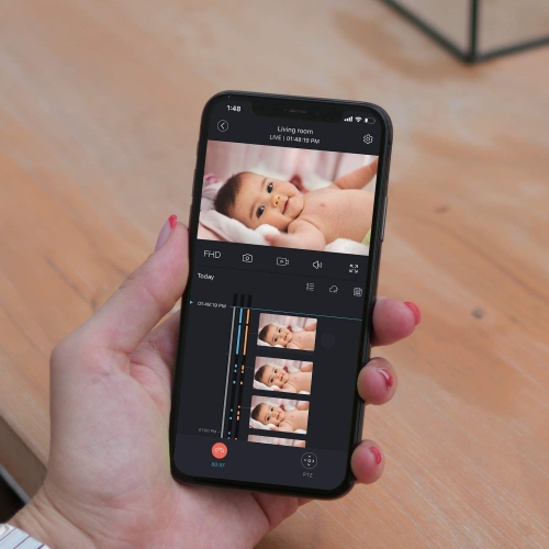 NIERBO 1080P Security Camera Baby Monitor Camera 360-degree for Home Security Smart Motion Tracking, IR Night Vision, Siren, Works with Alexa &