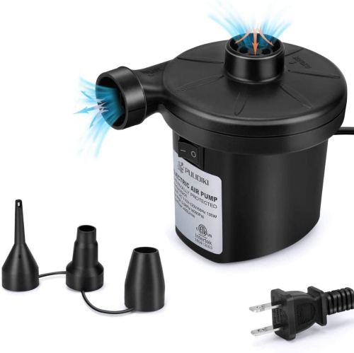 Electric Air Pump Inflator 110V-120V Vacuum Storage Compression BagInflator & Deflator with 3 Nozzles Sucker