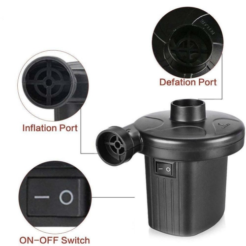 Electric Air Pump Inflator 110V-120V Vacuum Storage Compression BagInflator & Deflator with 3 Nozzles Sucker