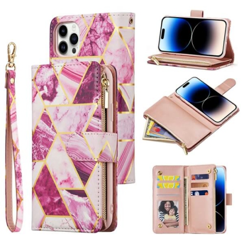 Supershield Apple iPhone 14 Pro Wallet Pouch Case, detachable magnet phone cover, Store 6 cards, PU Leather Flip Cover with Kickstand Magnetic