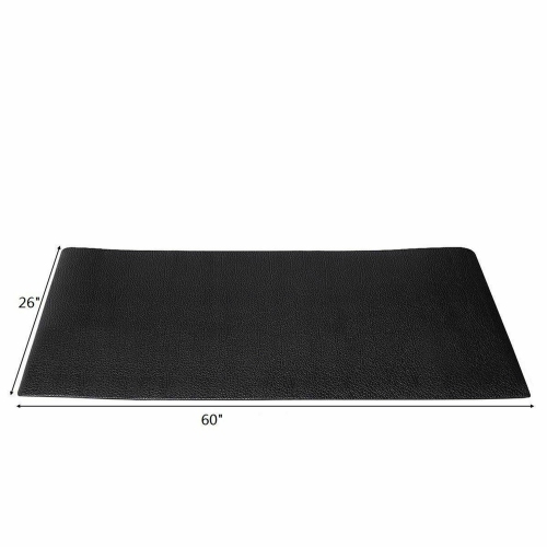 Gymax 60''x26'' Exercise Equipment Mat High Density PVC Treadmill Mat Floor Protector Pad