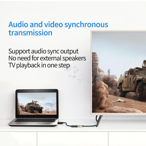 DisplayPort to HDMI Cable DP to HDMI 4K Video Converter Cord 6Ft 1.8M