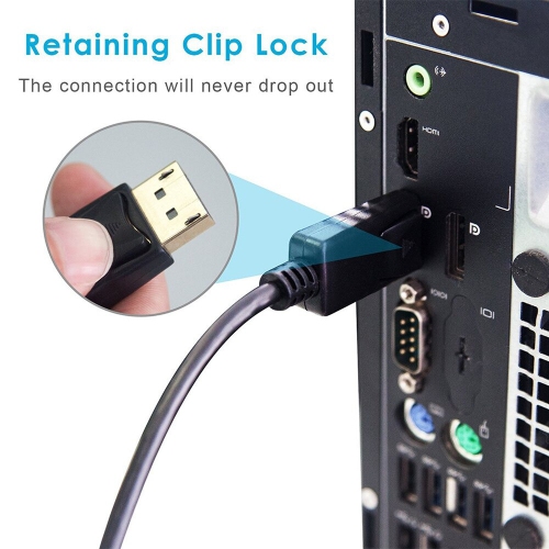 DisplayPort to HDMI Cable DP to HDMI 4K Video Converter Cord 6Ft 1.8M