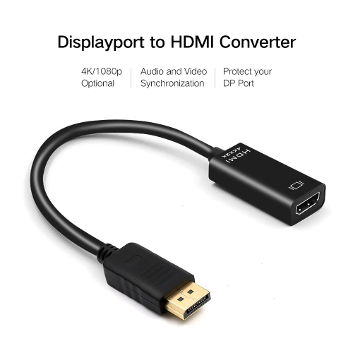 Displayport DP to HDMI Cable Adapter Male to Female 2.0 4k60Hz Cable Full HD 1080P Display Port Lead Converter