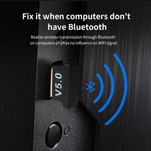 USB 5.0 Bluetooth Adapter Wireless Dongle Bluetooth Transmitter Receiver for Windows 10/8.1/8 / 7 / XP Laptop PC for Bluetooth Speaker, Headset,