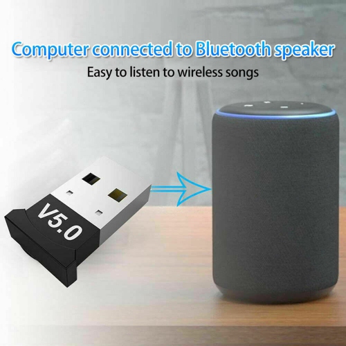 USB 5.0 Bluetooth Adapter Wireless Dongle Bluetooth Transmitter Receiver for Windows 10/8.1/8 / 7 / XP Laptop PC for Bluetooth Speaker, Headset,