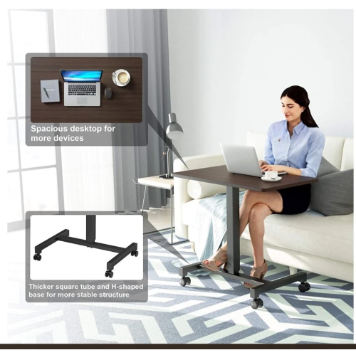 FitDesk Adjustable Height Mobile Standing Desk