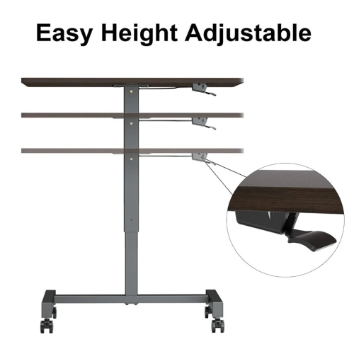 FitDesk Adjustable Height Mobile Standing Desk