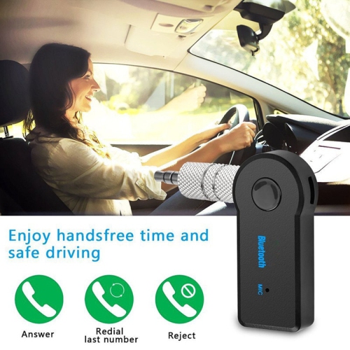 SuperShield Bluetooth Car Adapter, Bluetooth Aux Adapter Portable Bluetooth Music Receiver, Mini Wireless 3.5mm Aux Adapter for Car Home Stereo