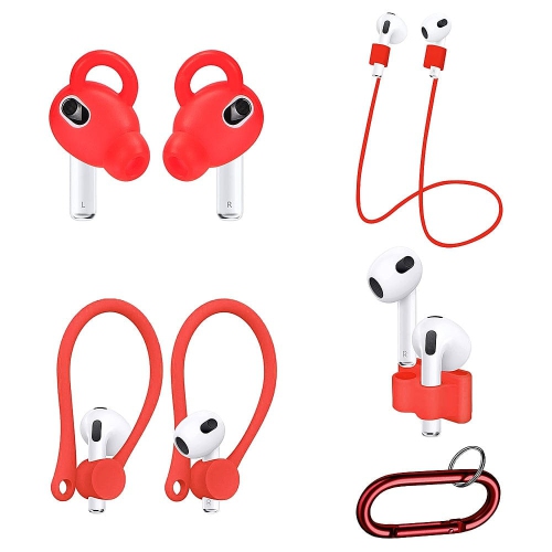 SAHARACASE  - Silicone Accessories Kit for Apple Airpods 3 (3Rd Generation) - In Red