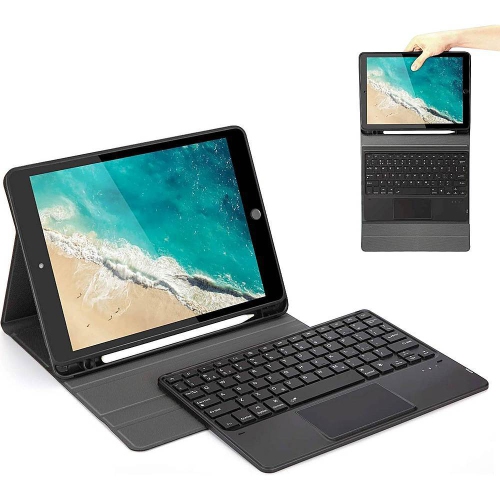 SaharaCase - Keyboard Case with Mouse Pad for Apple iPad 10.2" - Black