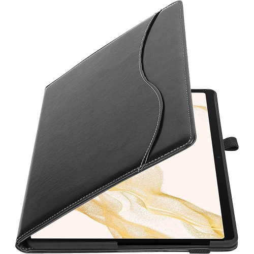 SaharaCase - Business Series Folio Case for Samsung Galaxy Tab S8+ and Tab S7 FE - Black
