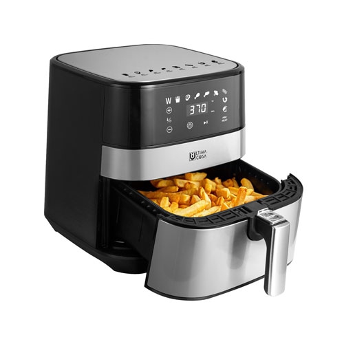 Refurbished -Ultima Cosa Digital Air Fryer - 5L/5.3QT - Black Stainless Steel