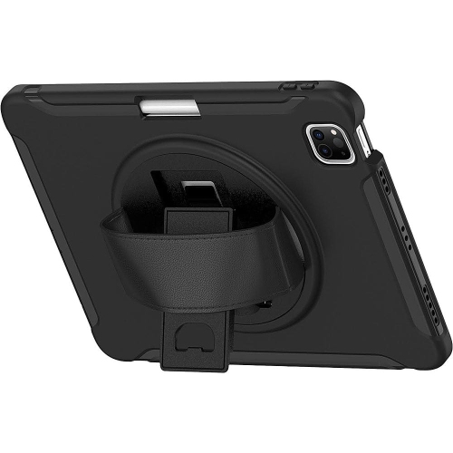 SaharaCase - PROTECTION Hand Strap Series Case for Apple iPad Air 10.9" - Black