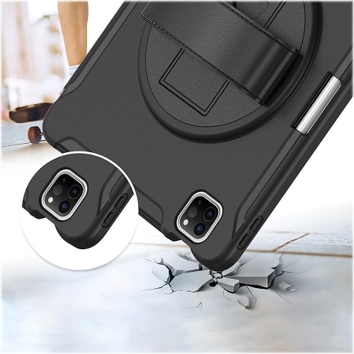 SaharaCase - PROTECTION Hand Strap Series Case for Apple iPad Air 10.9" - Black