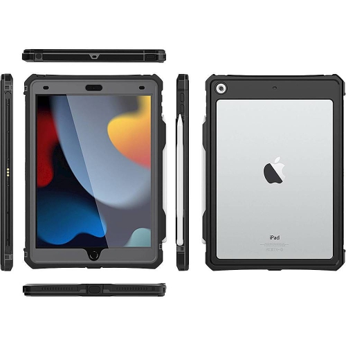SaharaCase - WaterProof Case for Apple iPad 10.2" - Black