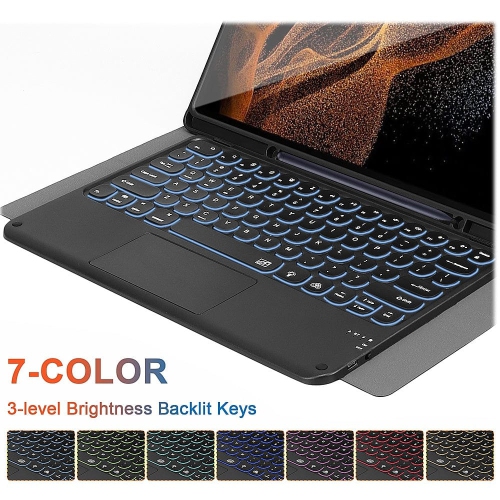 SaharaCase - Keyboard Case with Track Pad for Samsung Galaxy Tab S8 Ultra - Black